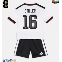Otroški Nogometni dresi Nemčija Angelo Stiller #16 Domači SP 2026 Kratek Rokav (+ Kratke hlače)